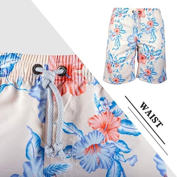 Men's Slim Quick Dry Swim Trunks Beach Holiday Party Swim Board Shorts No Mesh ( - Picture 5 of 6